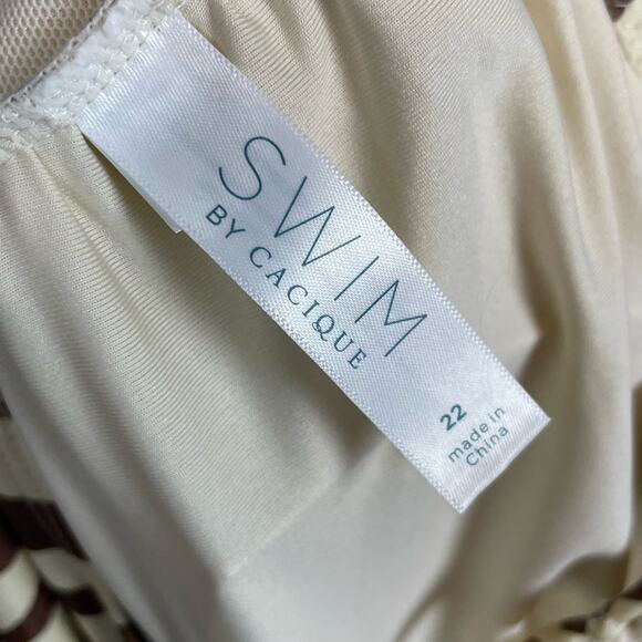 NWT Swim by Cacique Animal Print One Piece – Repreve, Wrap Cut-Out Tie, No Wire - Picture 7 of 7